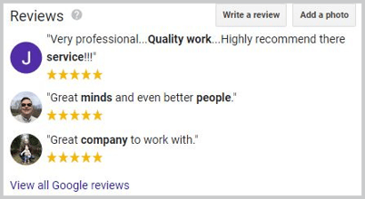 Google My Business Reviews 